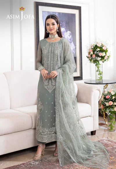 Aafreen - Embroidered Chiffon Organza - 3 Pcs