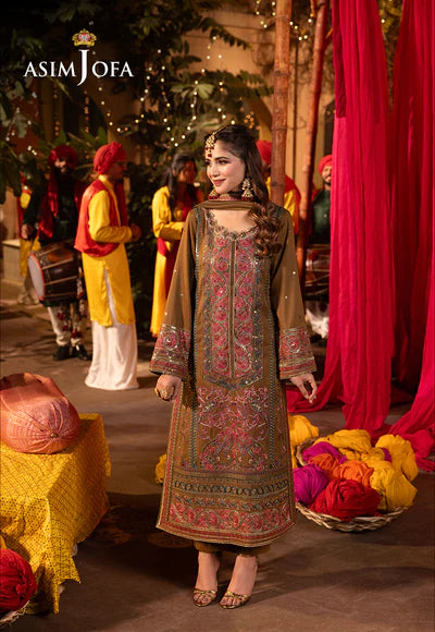 Basma - Embroidered Twisted Silk - 3 Pcs