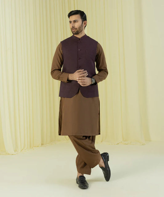 Cotton Melange Waistcoat