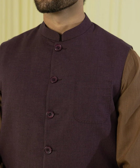 Cotton Melange Waistcoat