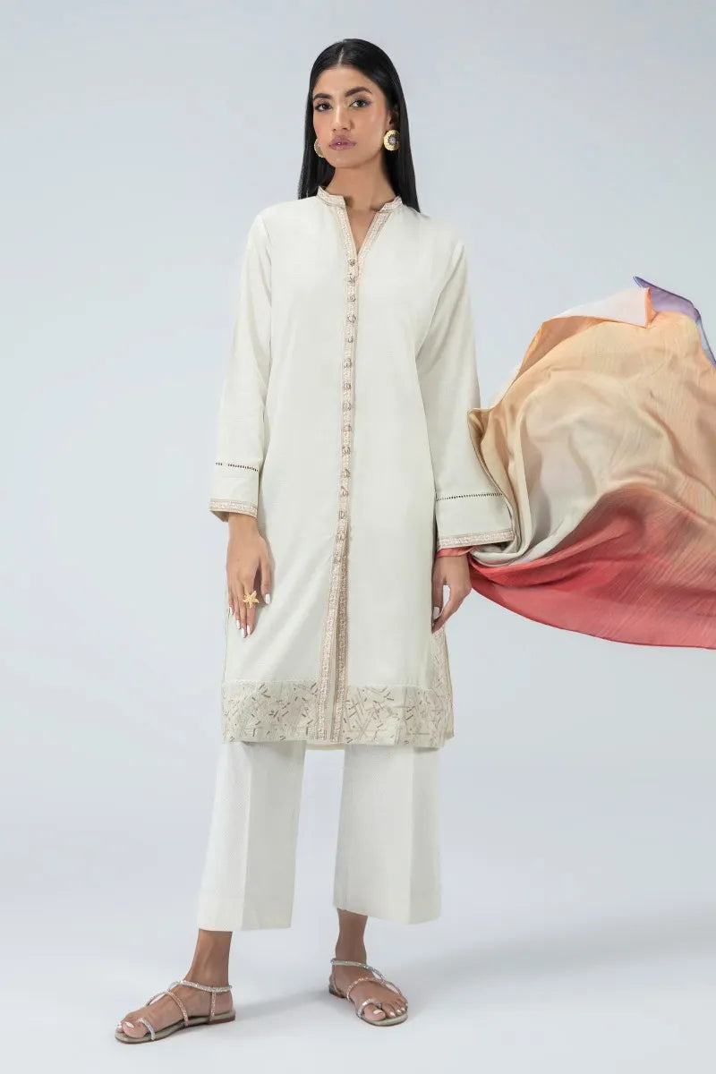 Cream Kurta