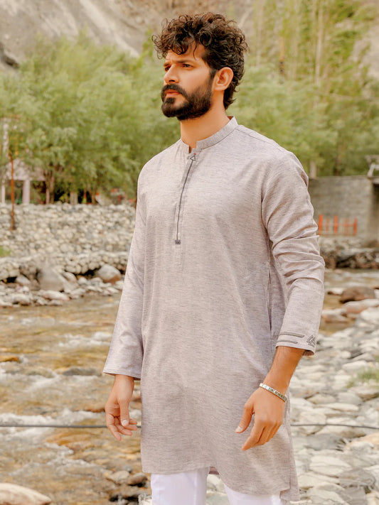 Light Purple Blended Kurta