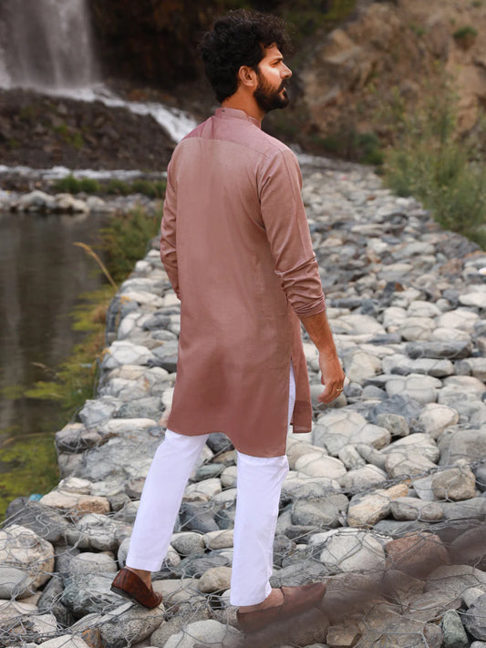 Peach Kurta
