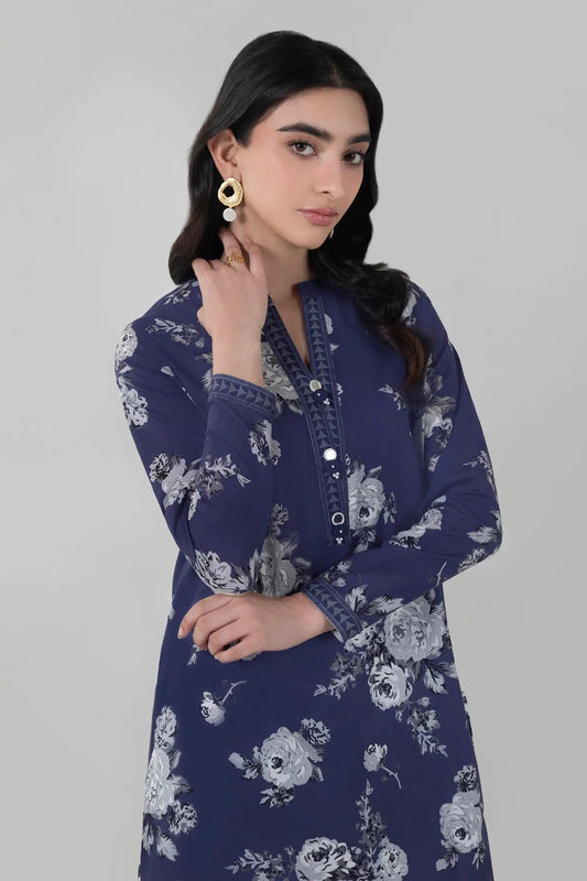 Purple Floral Kurta