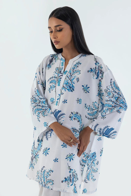 Banu-Blue cambric Shirt