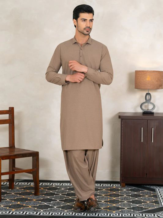 Brown - Kameez Shalwar