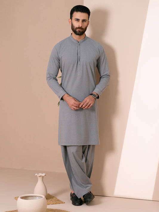 Grey - Kameez Shalwar