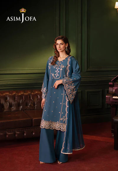 Hala - Embroidered Silk - 3 Piece