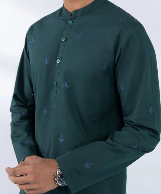 Slim Fit Cotton Khaddar Kurta