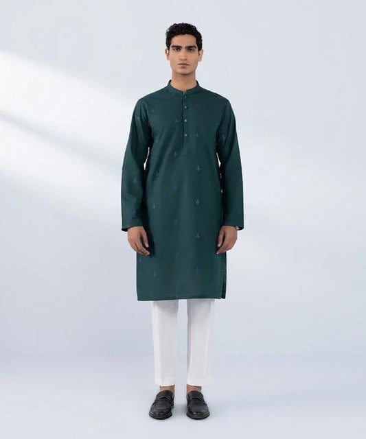 Slim Fit Cotton Khaddar Kurta
