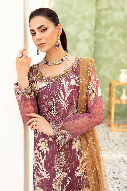Mirha - Embroidered Organza Suit - 3PC