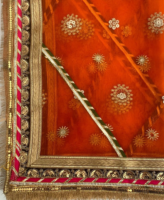 Banno _ Orange_Gota dupatta