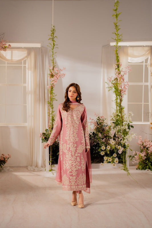 Shehwar-Pure Raw Silk-3 piece suit