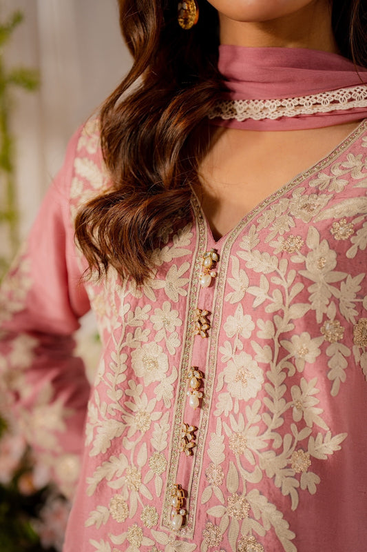 Shehwar-Pure Raw Silk-3 piece suit