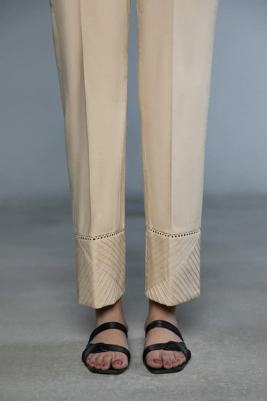 Beige Cotton Culotte