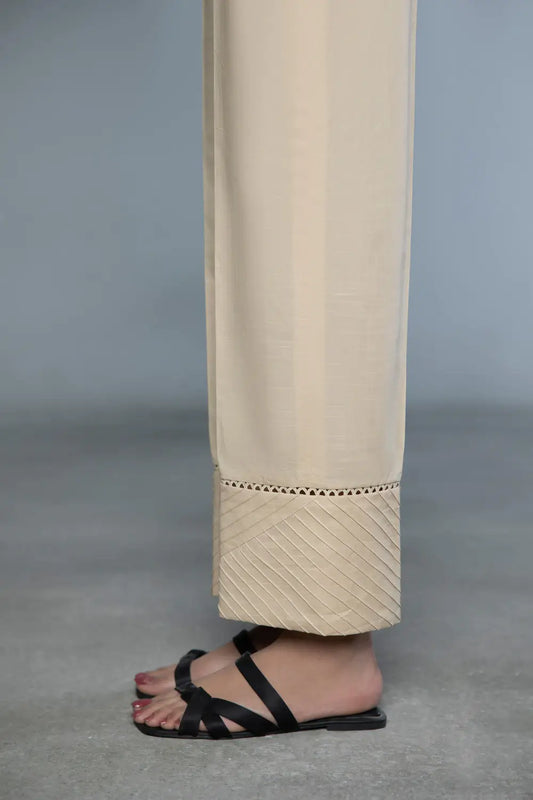 Beige Cotton Culotte