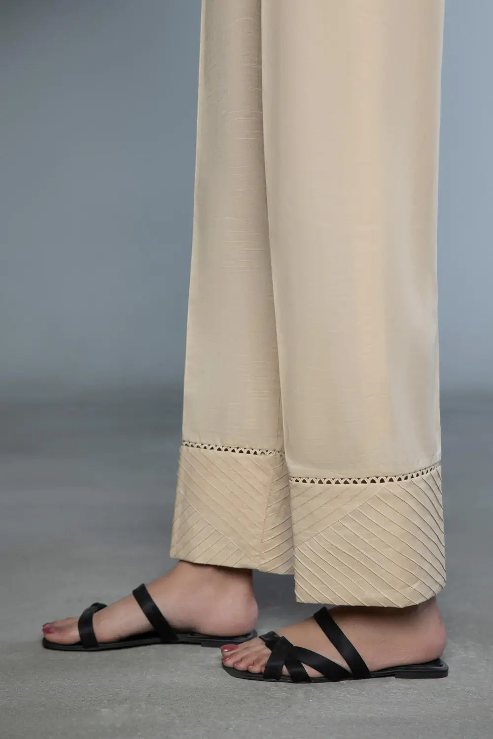 Beige Cotton Culotte