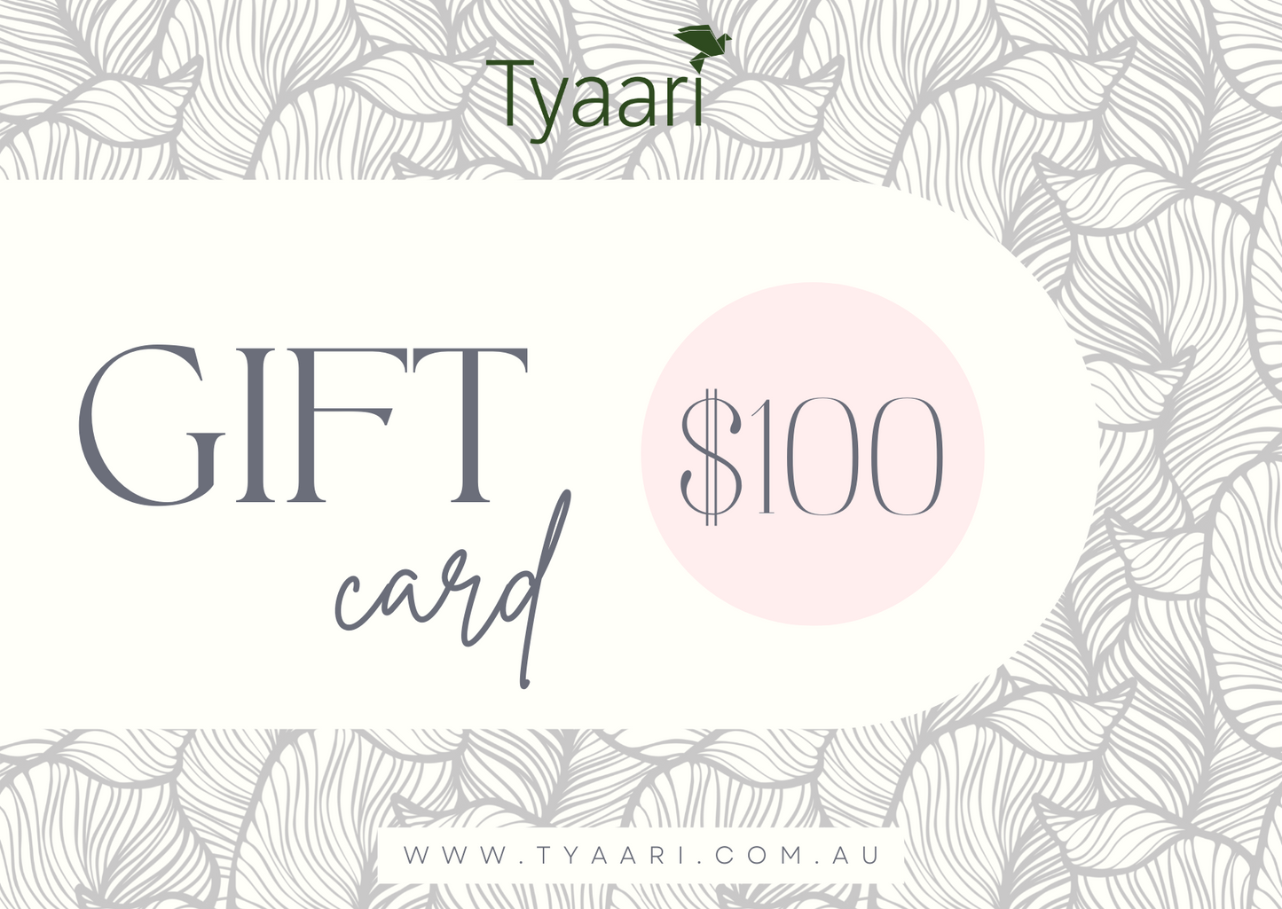 TYAARI PAKRO - Gift Card