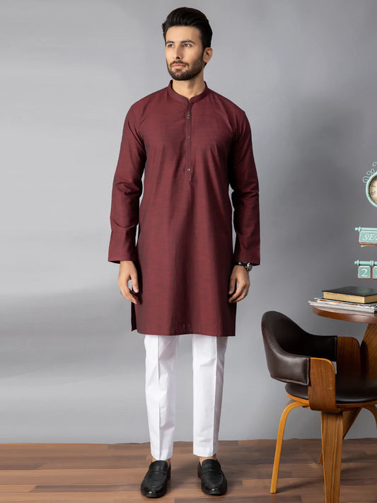 Maroon Kurta