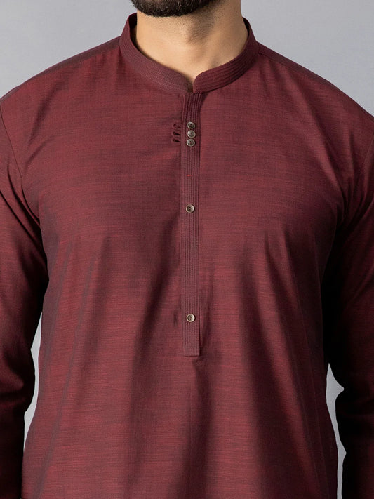 Maroon Kurta