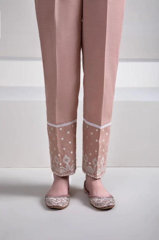 Pink Khaddar Trouser