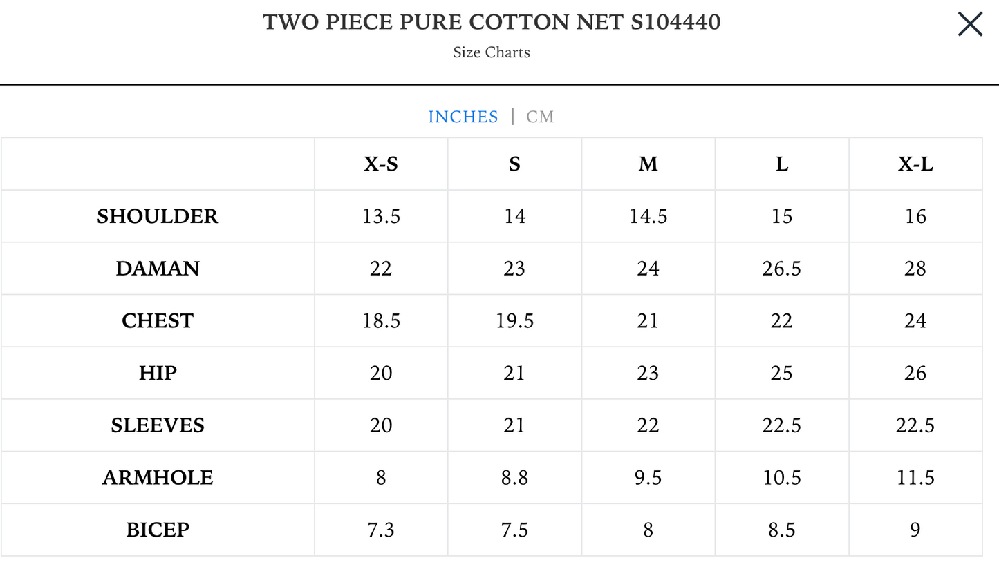 Hot Pink - Cotton Net Suit - Aghanoor