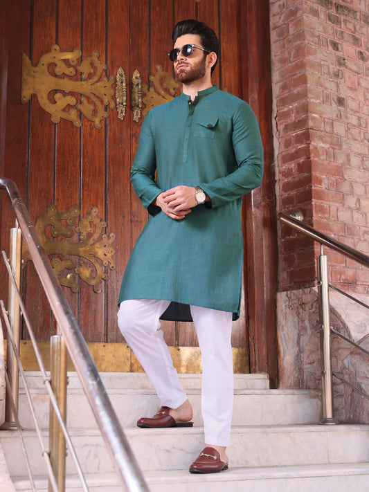 Teal Green Kurta
