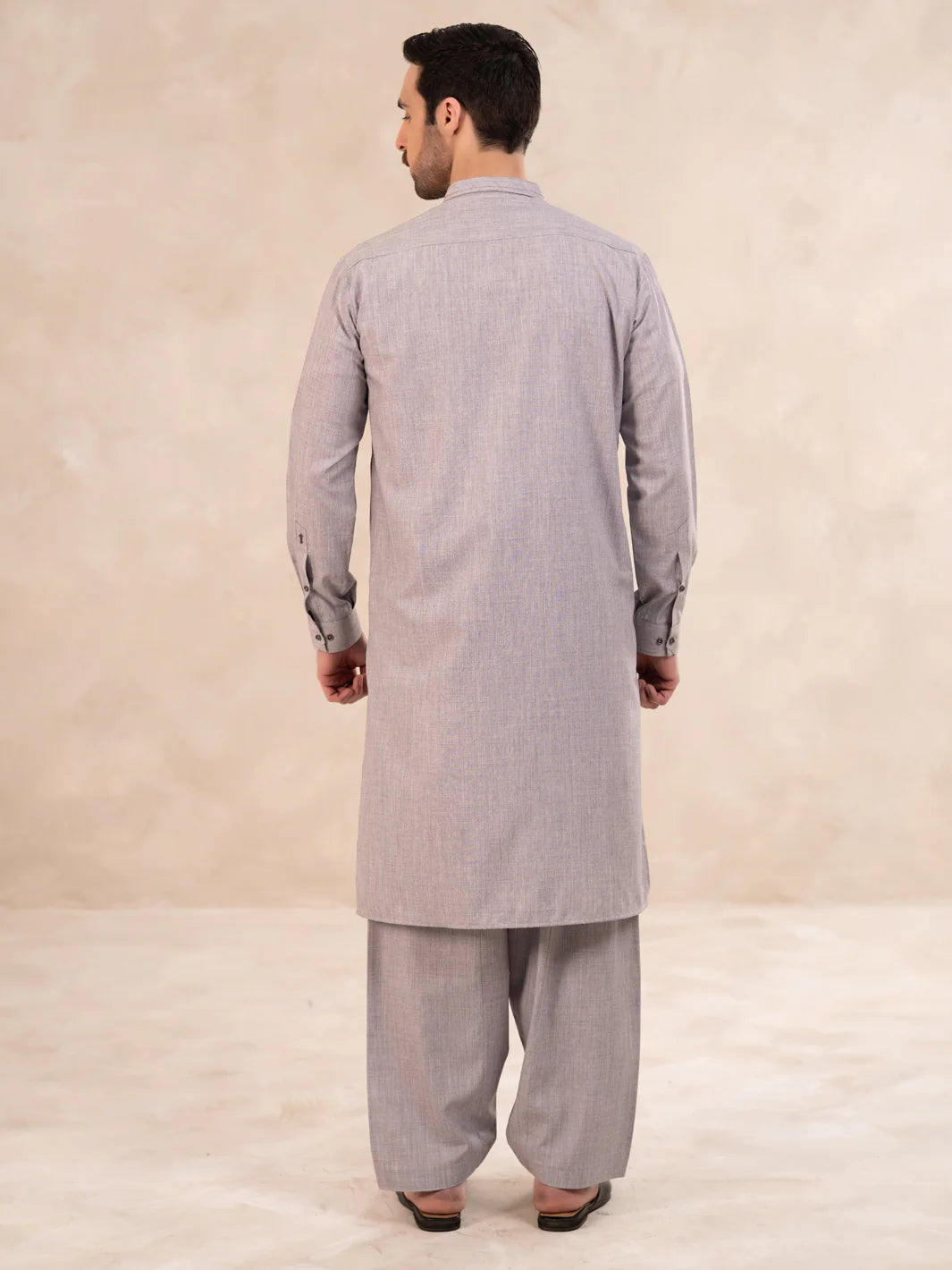 Ash Grey Kameez Shalwar
