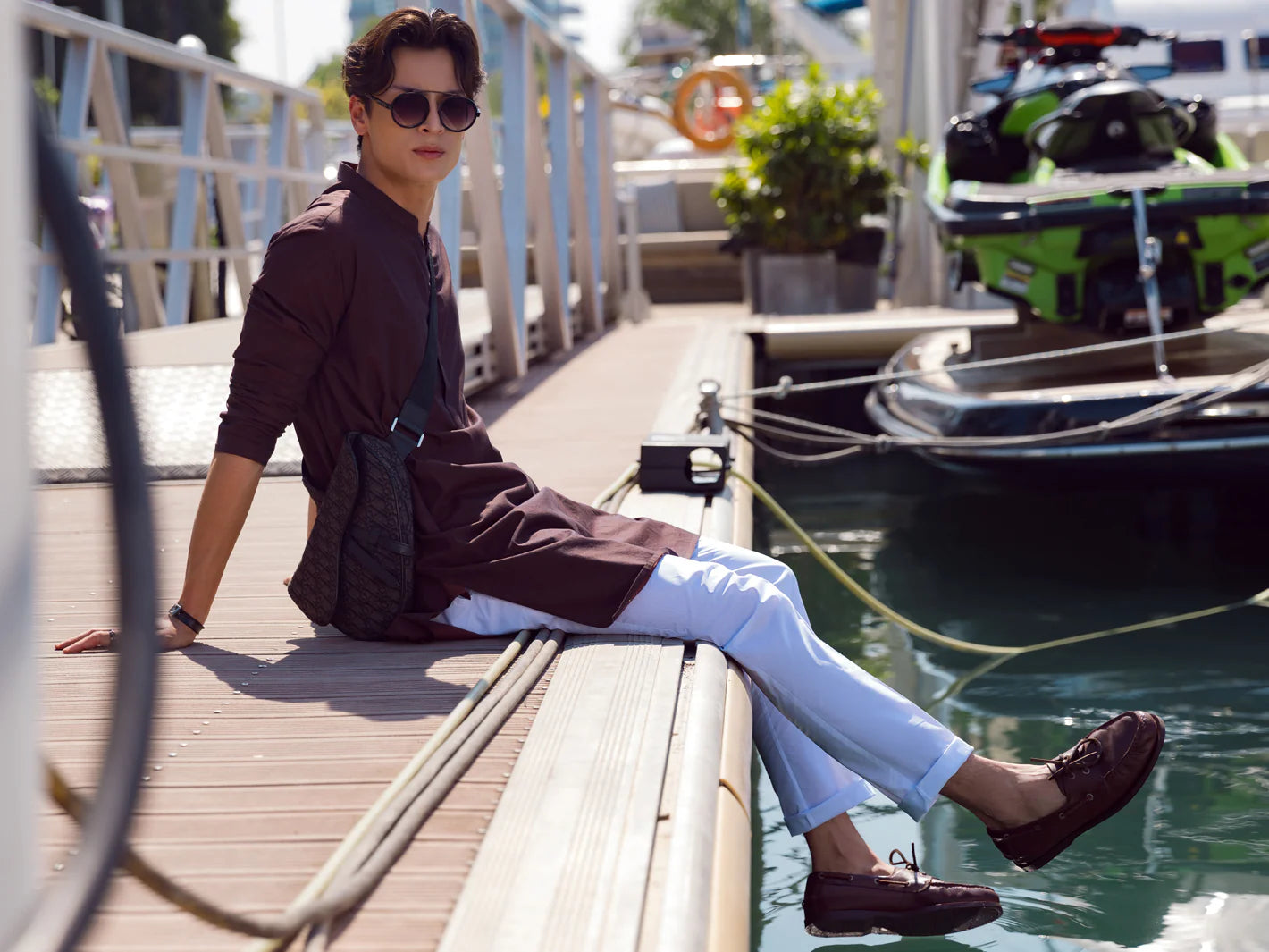 Plain Maroon Cotton Kurta