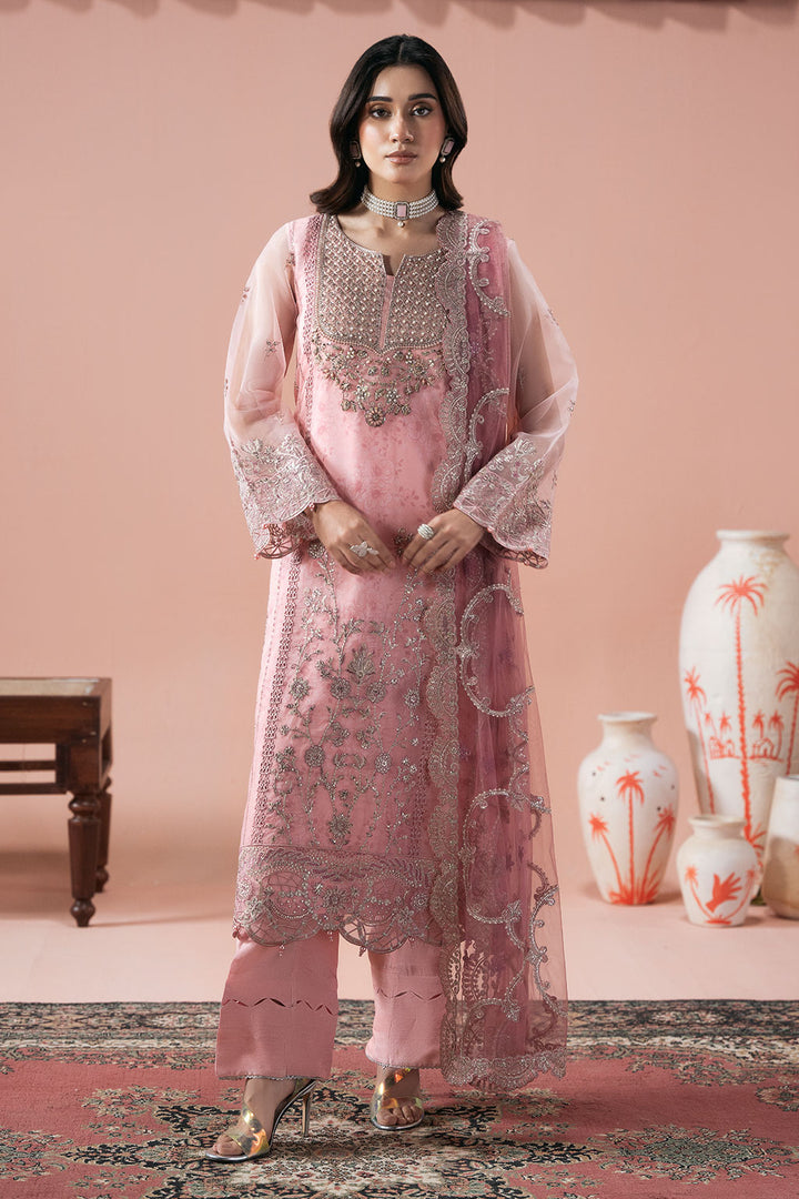 Jasmine - Organza Embroidered Suit - 3PC