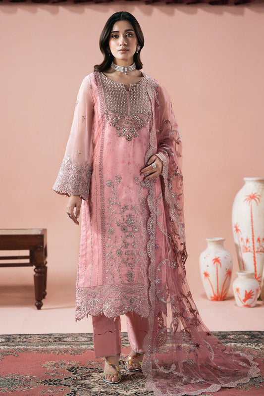 Jasmine - Organza Embroidered Suit - 3PC