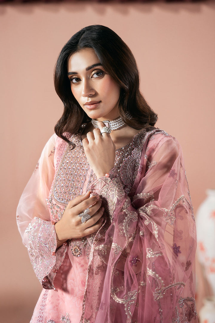 Jasmine - Organza Embroidered Suit - 3PC