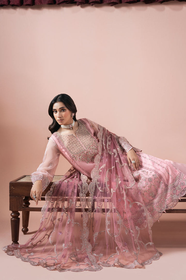 Jasmine - Organza Embroidered Suit - 3PC