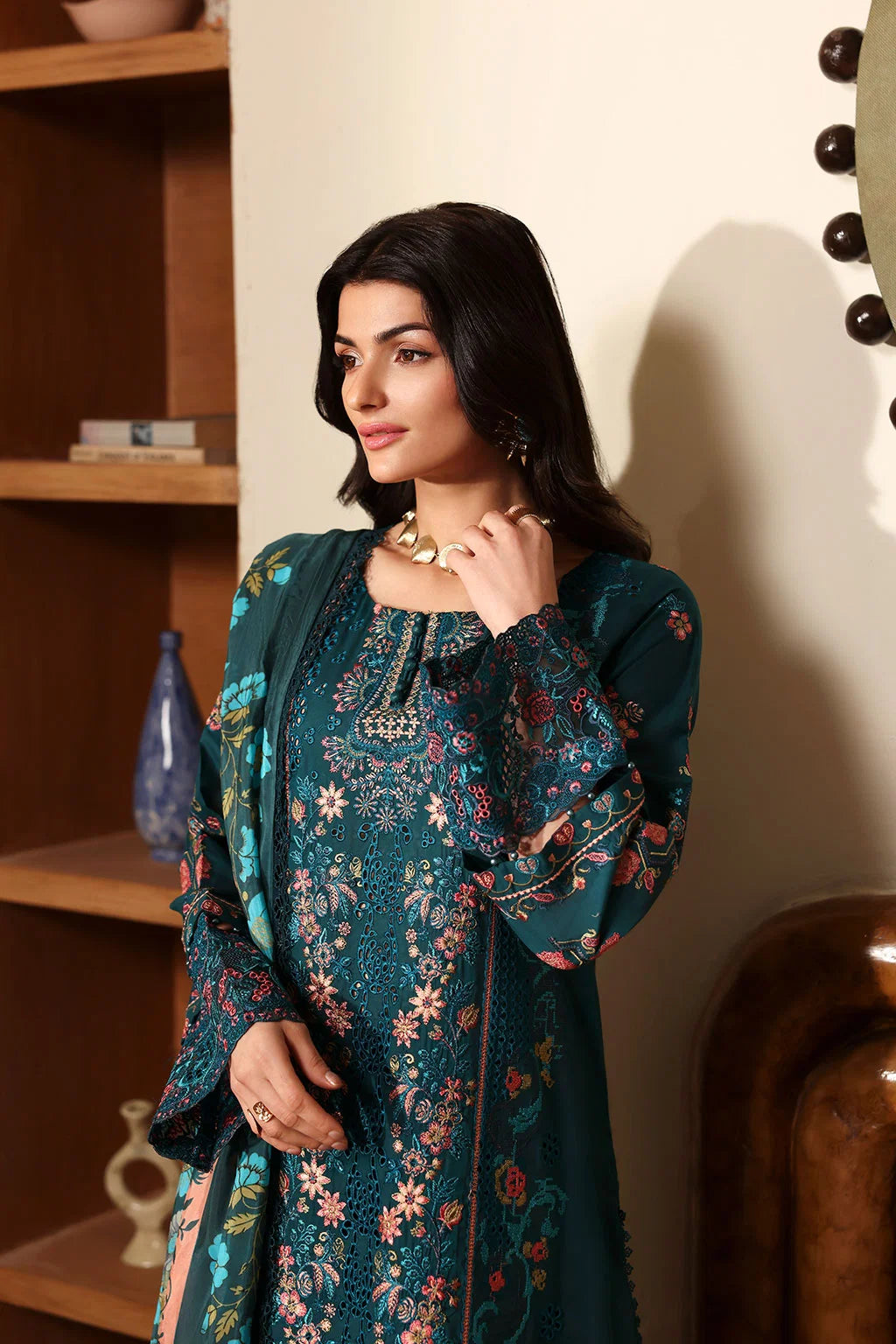 Mishi- Embroidered Lawn Suit -3PC