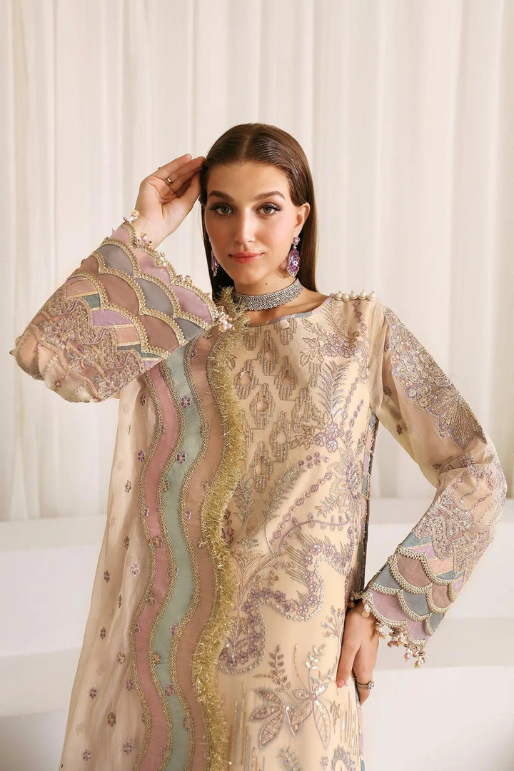 Mysa - Embroidered Chiffon Suit - 3 PC