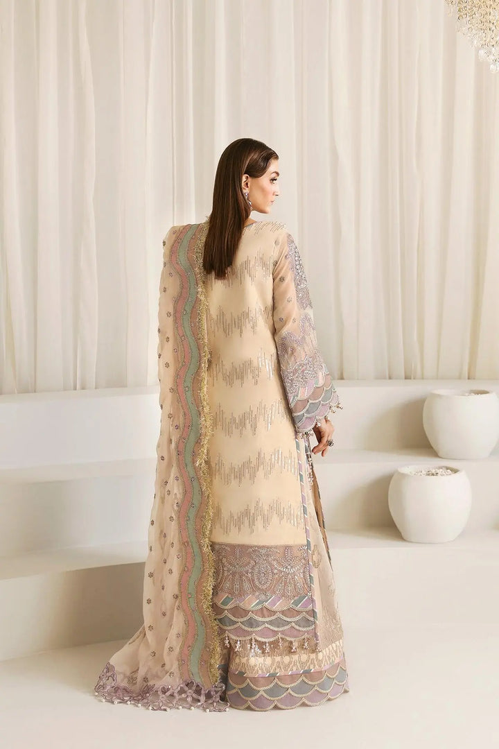 Mysa - Embroidered Chiffon Suit - 3 PC
