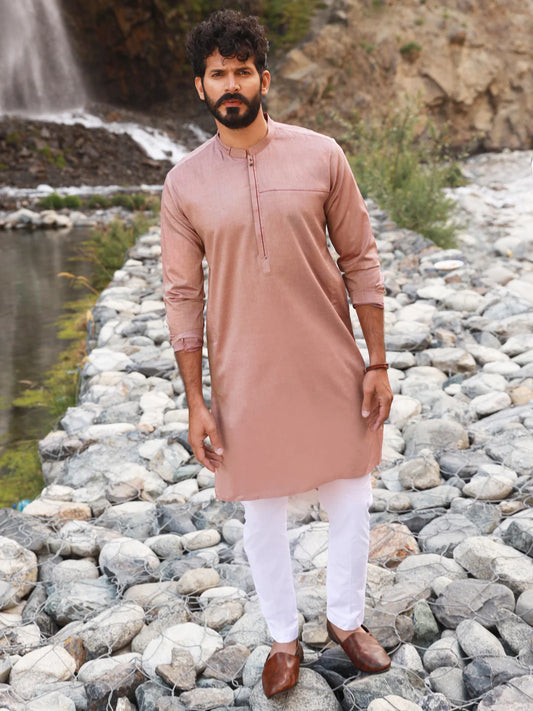Peach Kurta