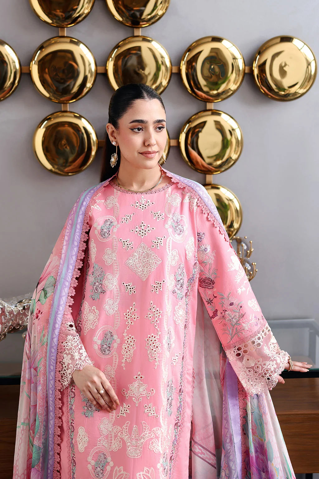 Ruby- Lawn Embroidered Suit -3PC