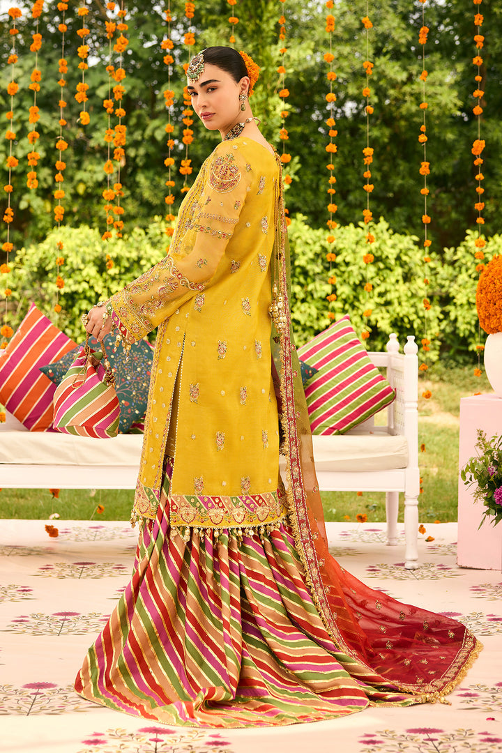 Zarposh- Embroidered Zari Net Suit- 3PC