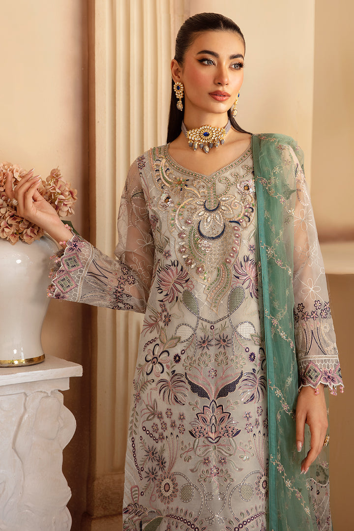 Alice - Embroidered Organza Suit -3PC
