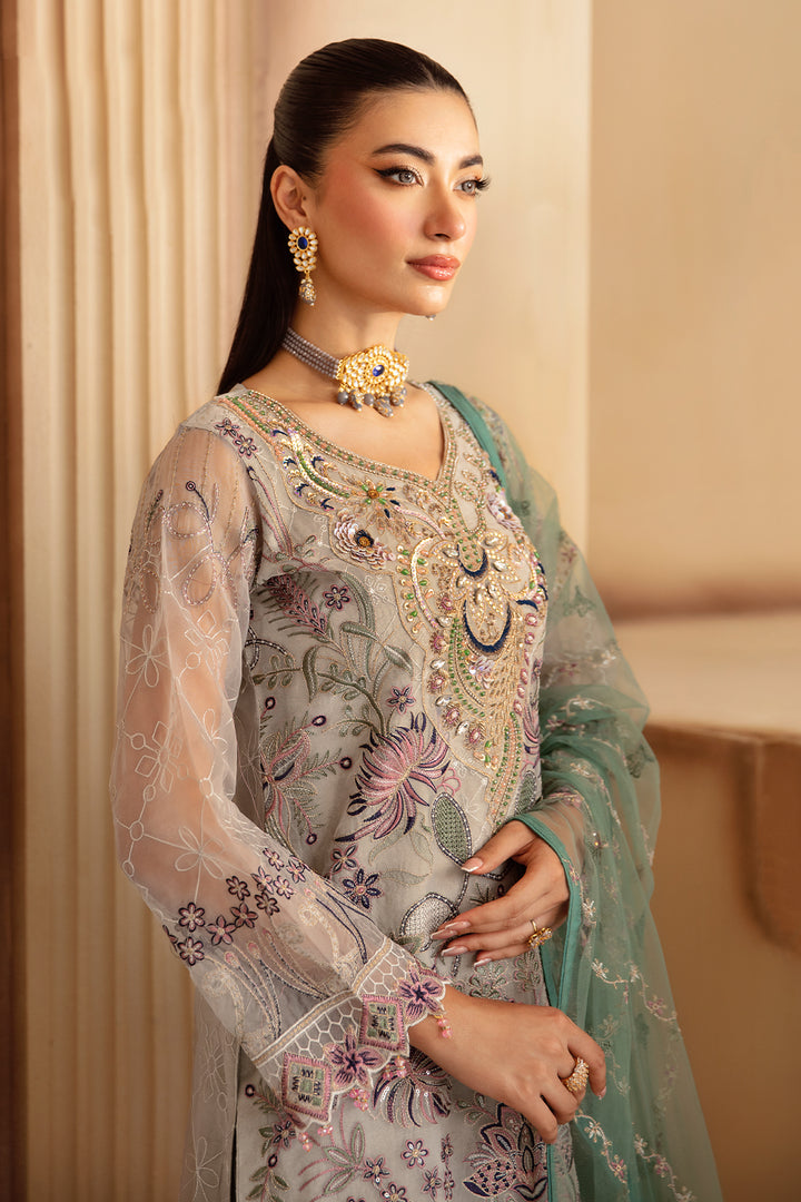 Alice - Embroidered Organza Suit -3PC