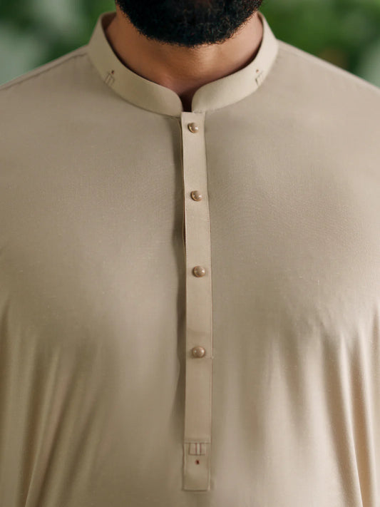 Beige  Kameez Shalwar