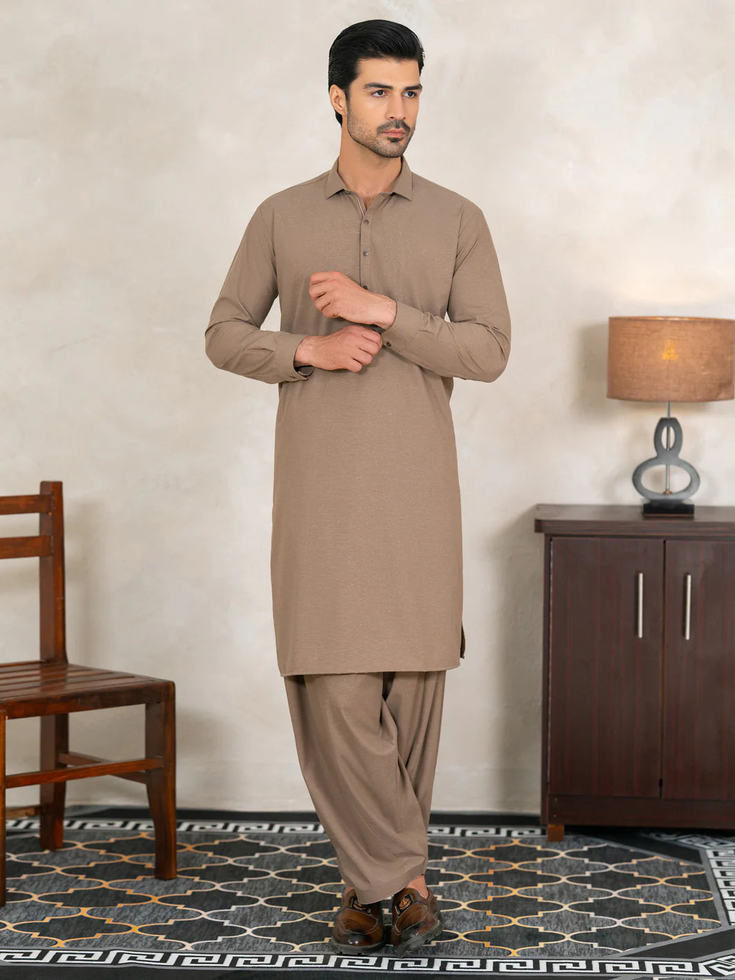 Brown - Kameez Shalwar