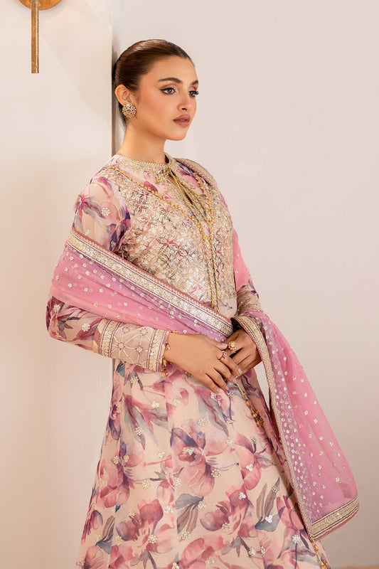 Dina - Embroidered Chiffon Suit - 3PC
