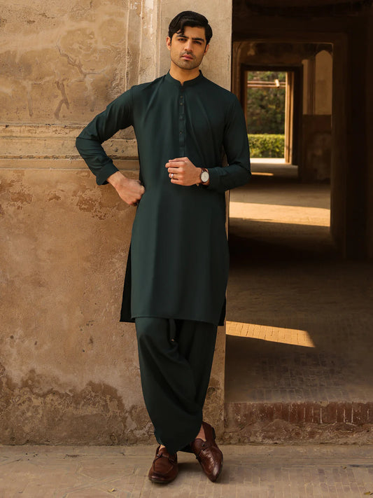 Green Kameez Shalwar
