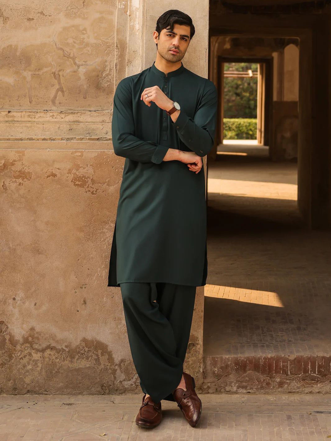Green Kameez Shalwar