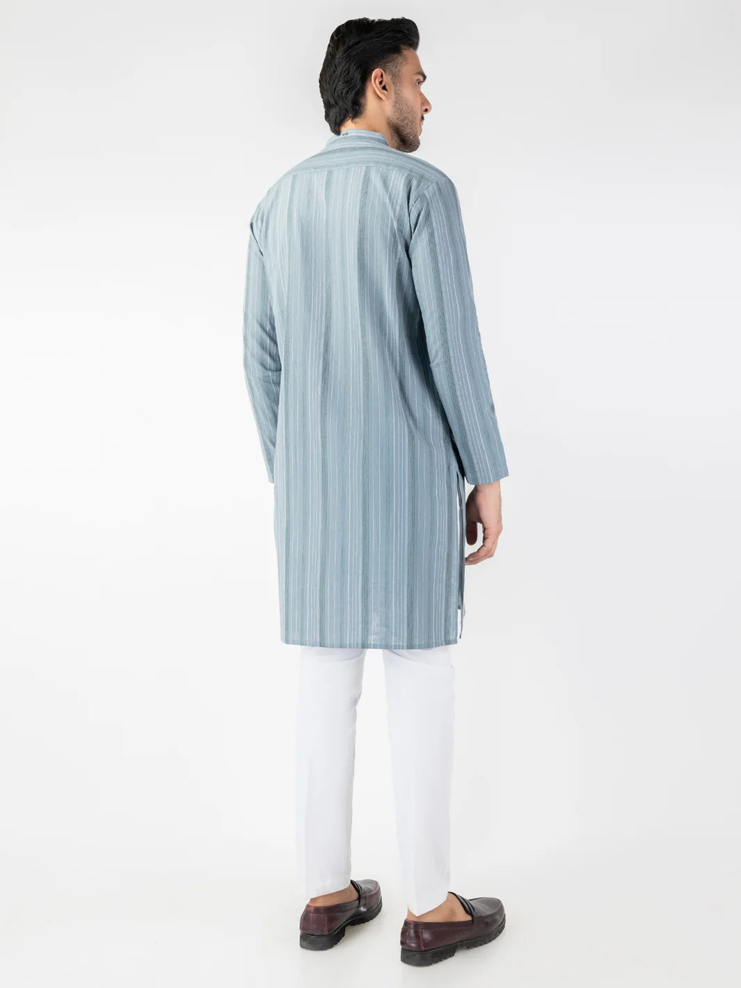 Gray Blended Kurta