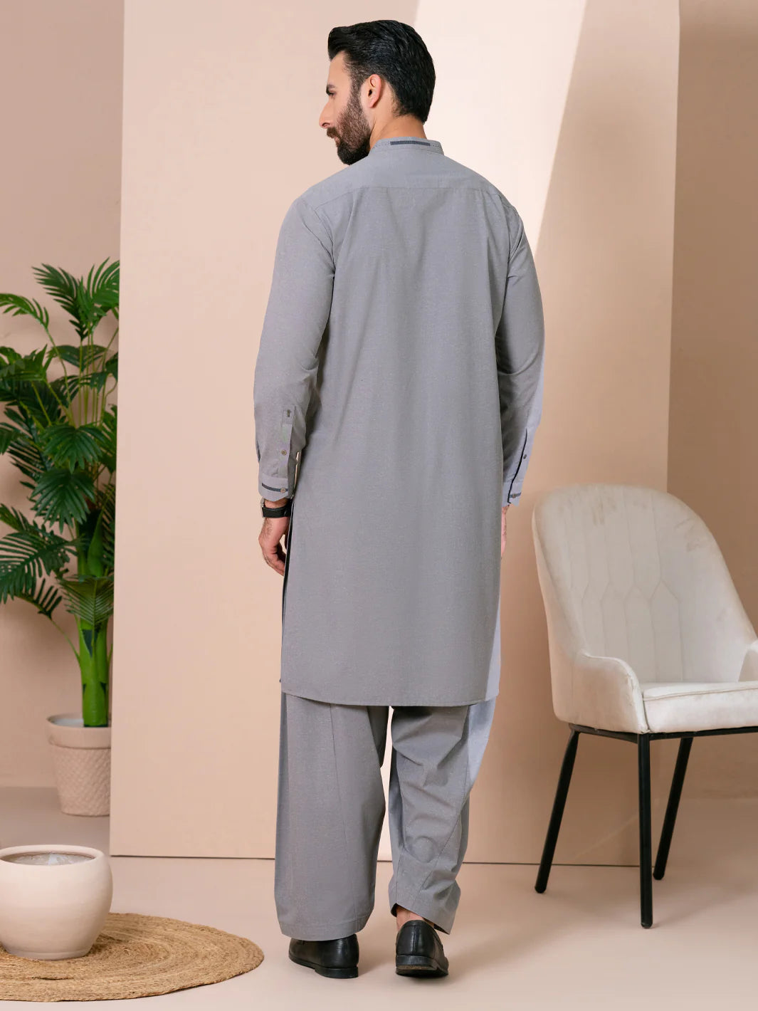 Grey - Kameez Shalwar