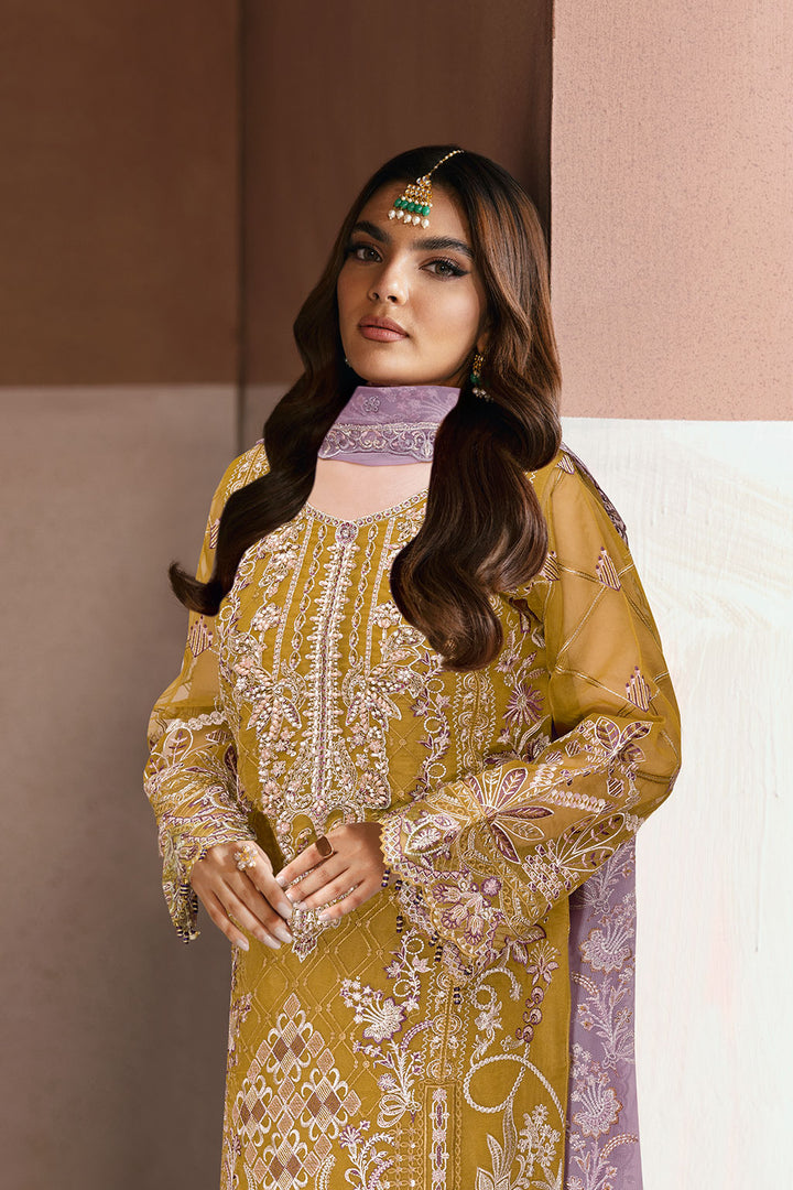 Iman - Organza Embroidered Suit - 3PC