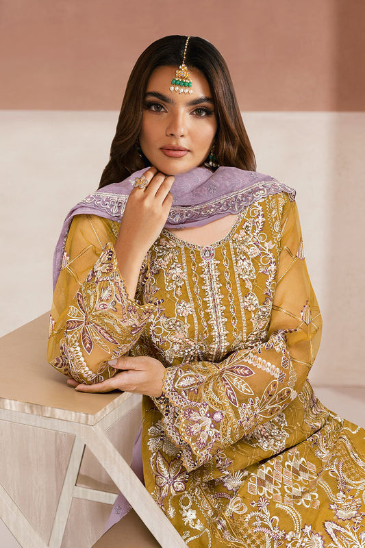 Iman - Organza Embroidered Suit - 3PC